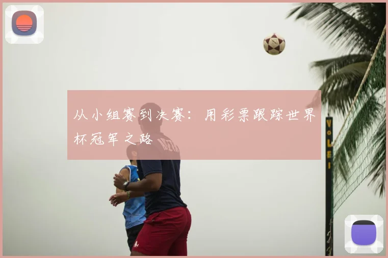 从小组赛到决赛:用彩票跟踪世界杯冠军之路